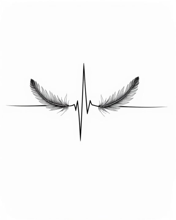 minimalist life rhythm tattoo