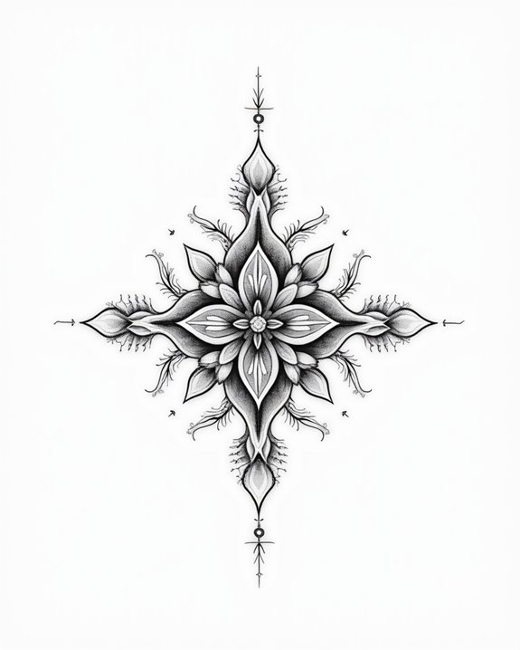 minimalist line portrait tattoos