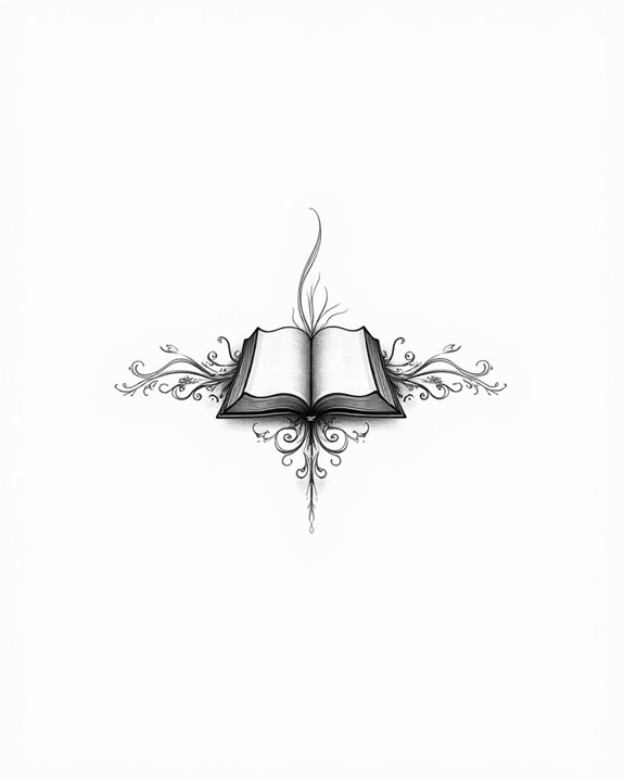 minimalist literary bookplate design