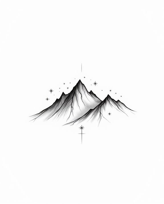 minimalist mountain tattoo symbolism