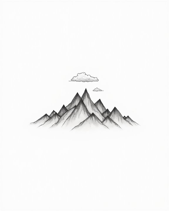 minimalist mountain tattoo symbolism