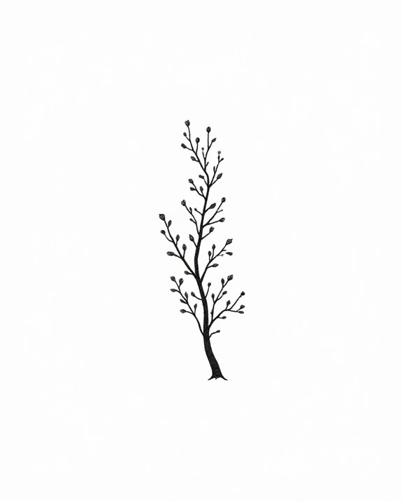 minimalist nature tattoo design
