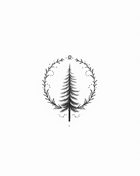 minimalist nature tattoo design