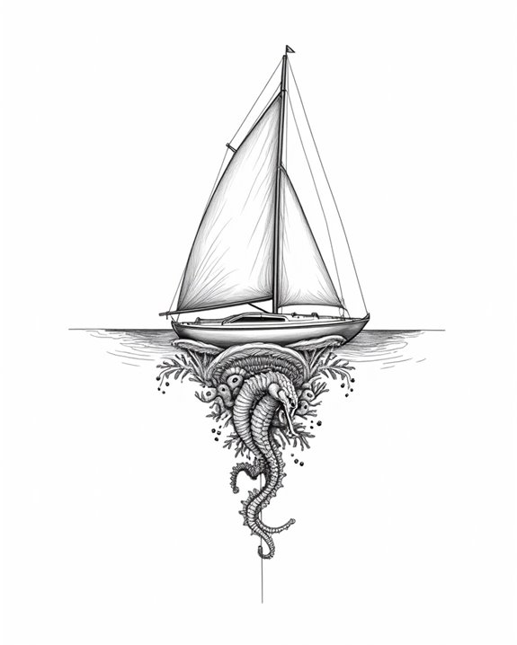 minimalist nautical tattoo designs
