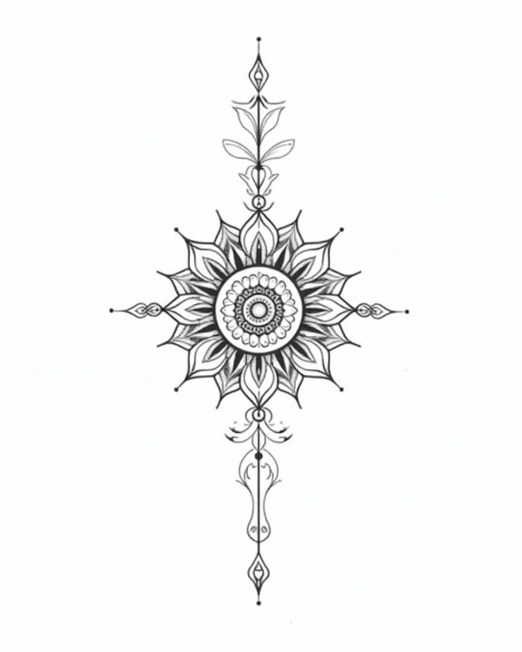 minimalist sacred imagery tattoos