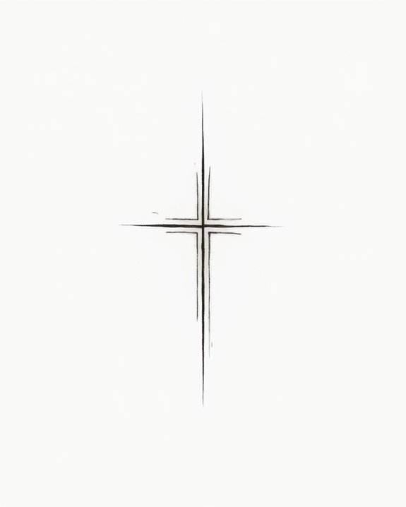 minimalist spiritual cross design