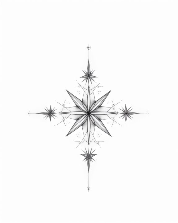 minimalist star tattoo elegance