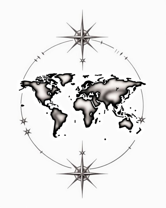 minimalist travel tattoo design