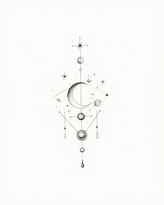 minimalist zodiac symbol tattoos