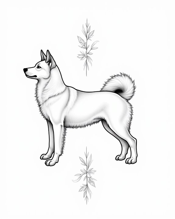 minimalistic akita elegance captured