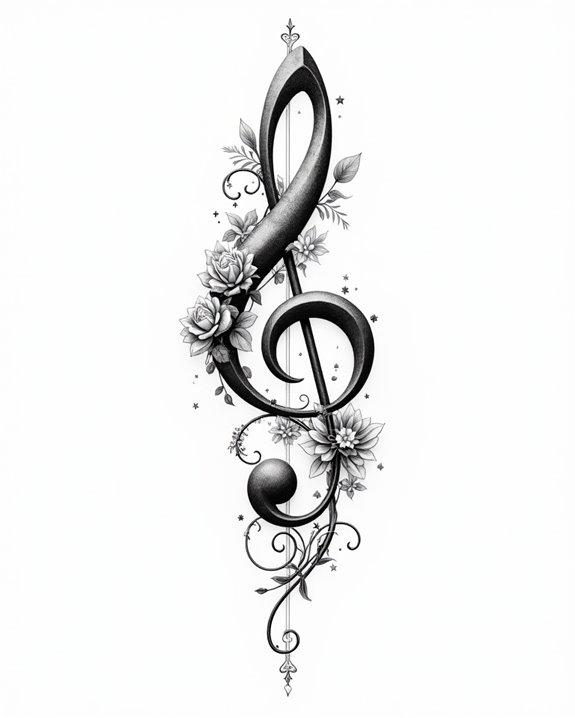 musical beauty through flowers