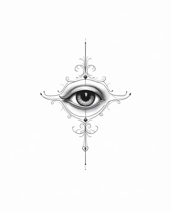 mysterious half lidded eye tattoos