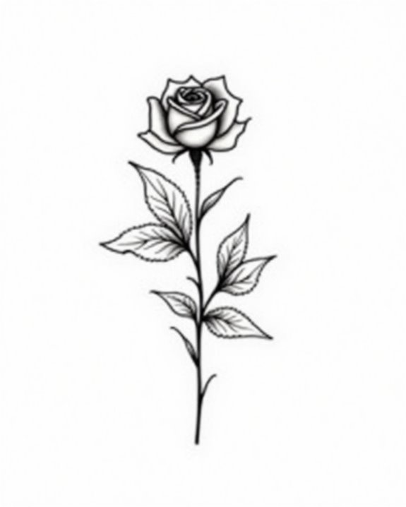 nature inspired rose tattoos symbolize resilience