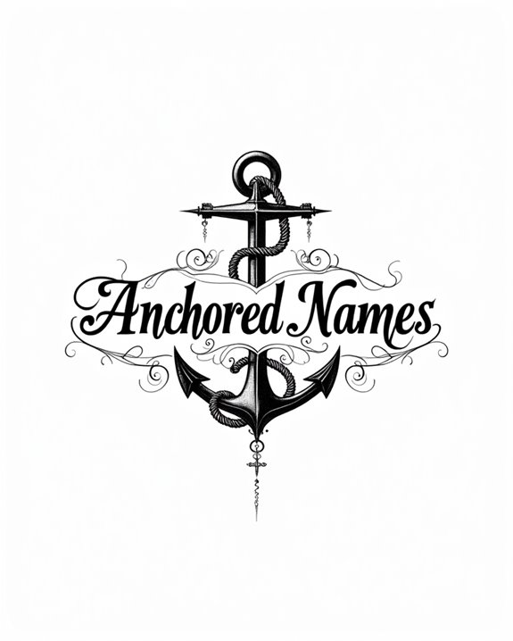 nautical name tattoo designs
