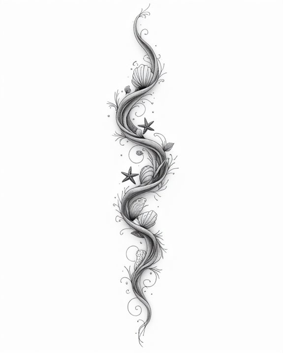 ocean wave tattoo design
