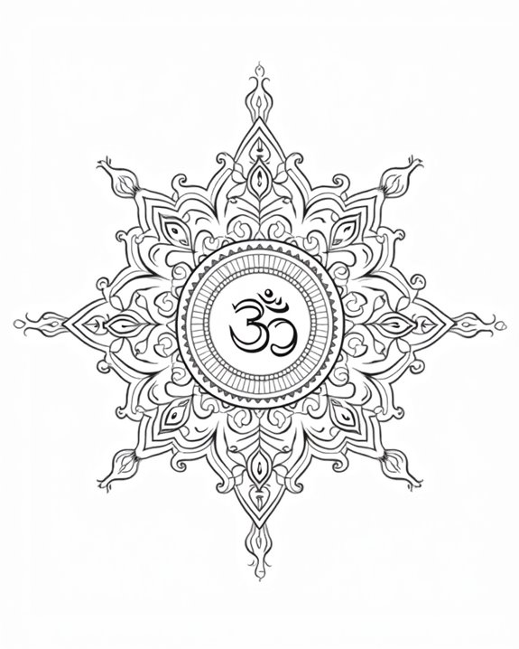 om mandala symbolism harmony