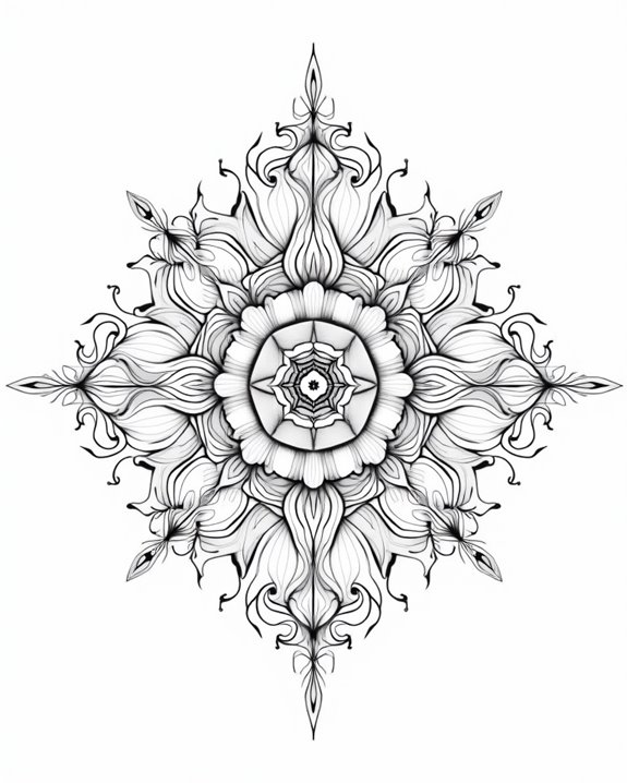ornate floral geometric design