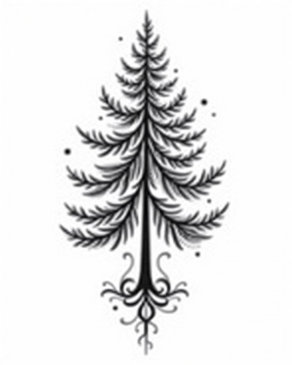 pine tree tattoo symbolism