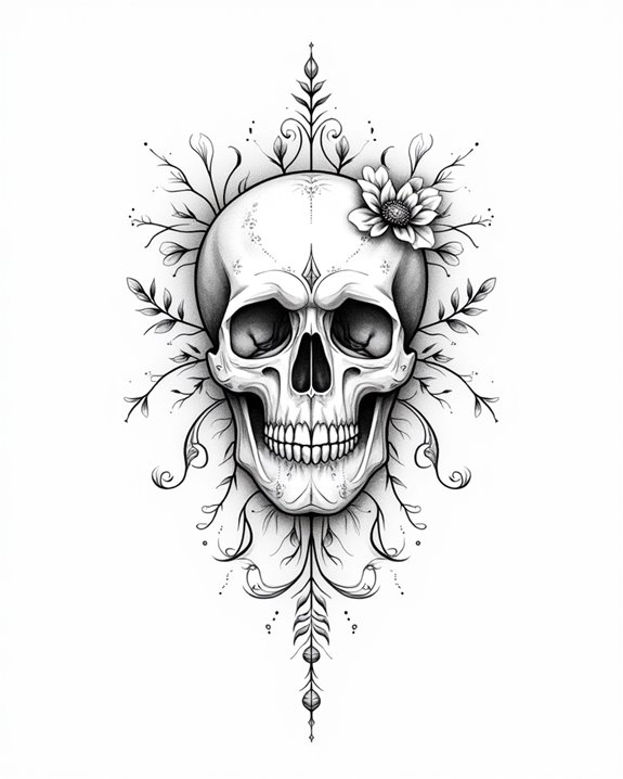 playful artistic skull designs
