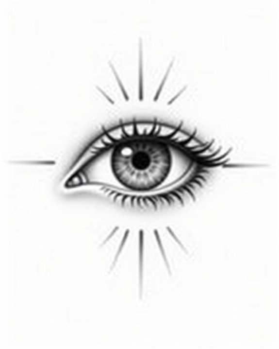 realistic thin line eyes