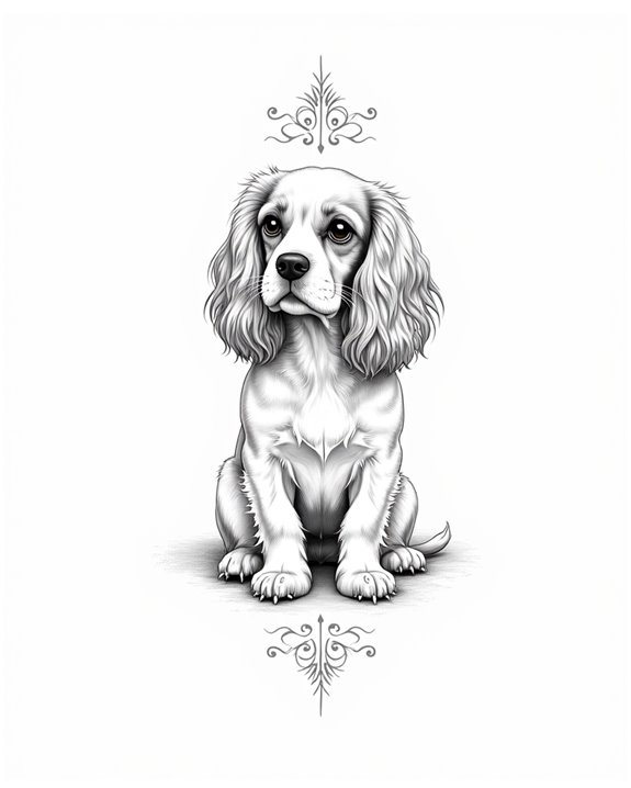 regal affectionate line art
