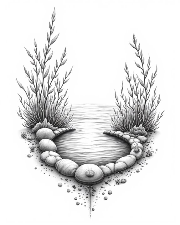 serene miniature ocean ecosystems