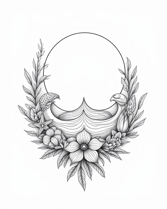 serenity through ocean tattoos