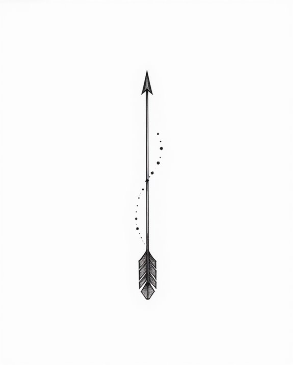 sophisticated arrow dot detailing