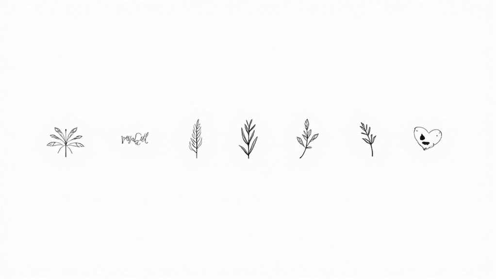 stunning small fine line tattoos