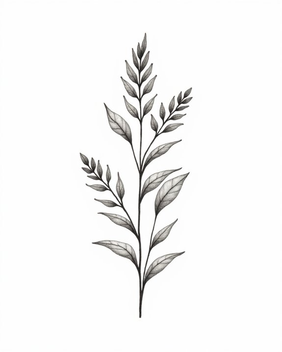 stylish mint sprigs design