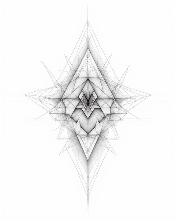 subtle geometric tattoo elegance