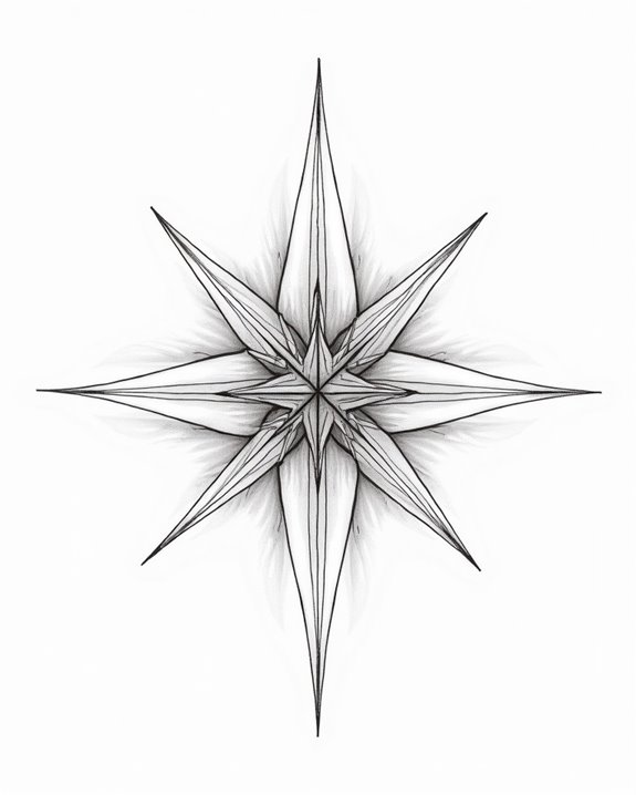 subtle personal star tattoo
