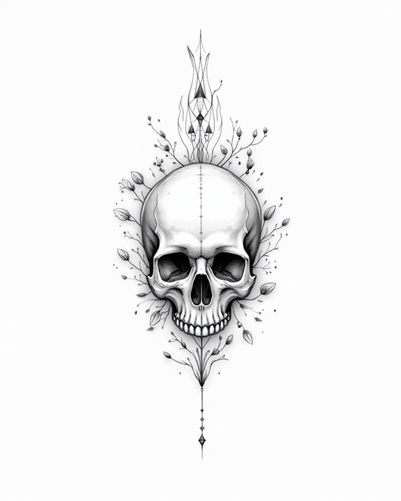 subtle skull tattoos symbolism