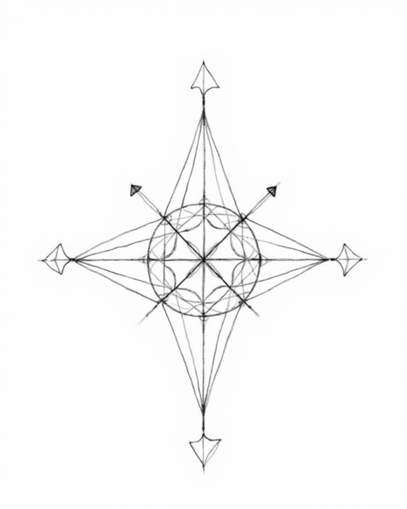 symmetrical geometric tattoo designs