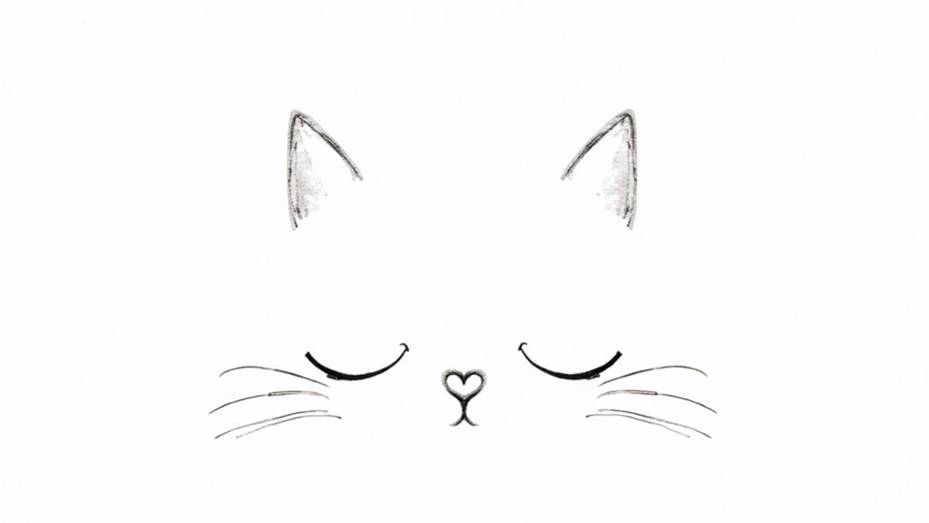 timeless fine line cat tattoos