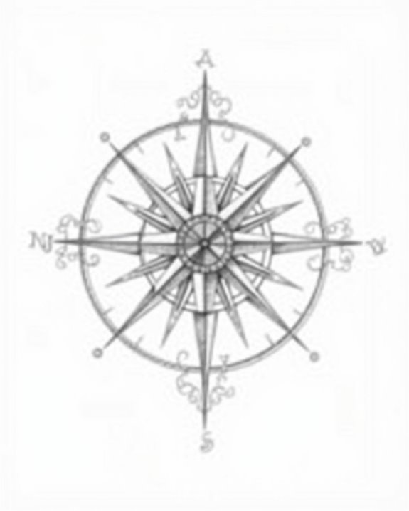 timeless minimalist compass design