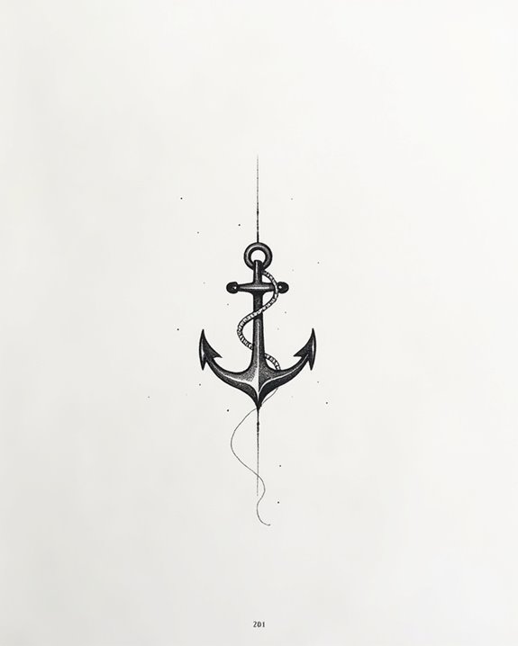 tiny anchor tattoo symbolism