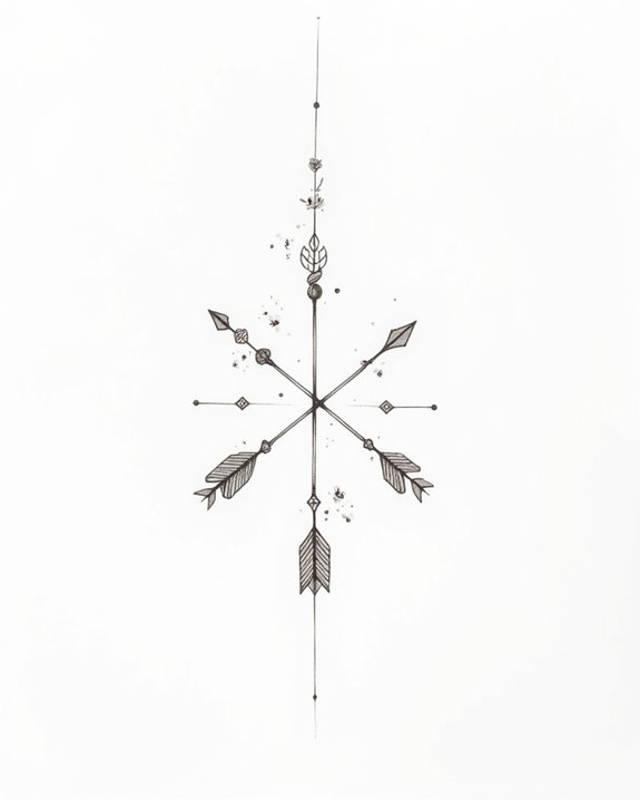 tiny arrows symbolize unity