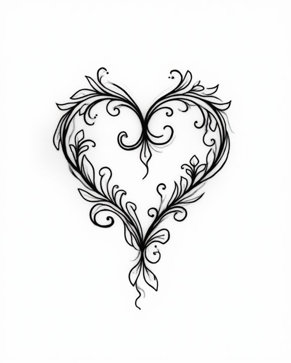 tiny heart fingertip tattoo