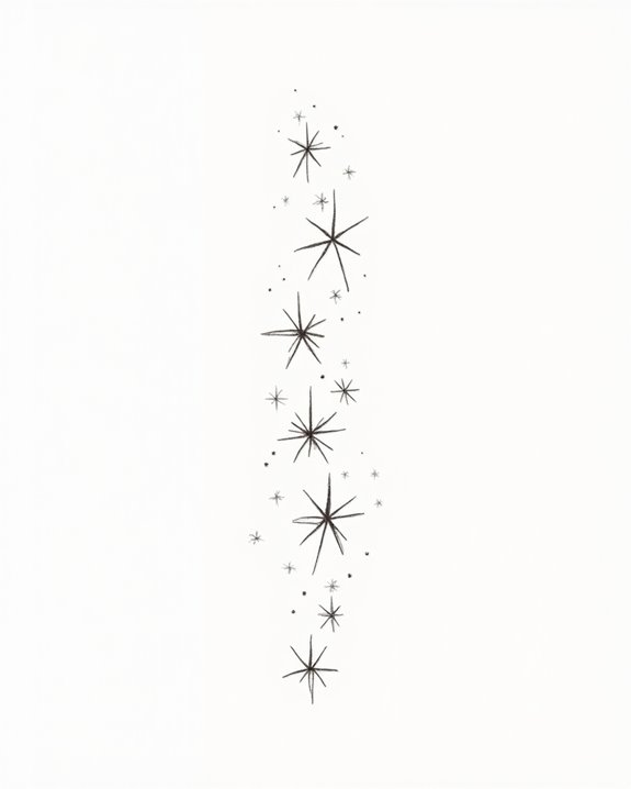 tiny star tattoo placements