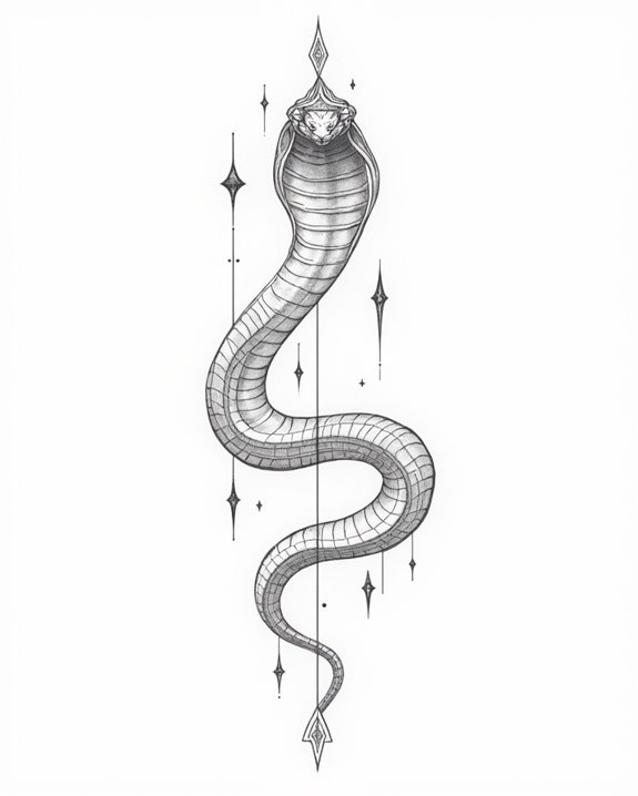 tribal serpent tattoo symbolism