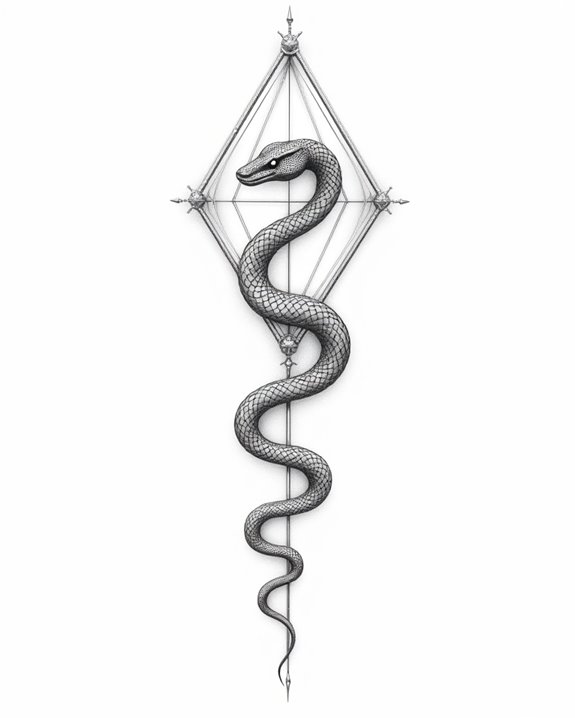 twisting snake diamond elegance