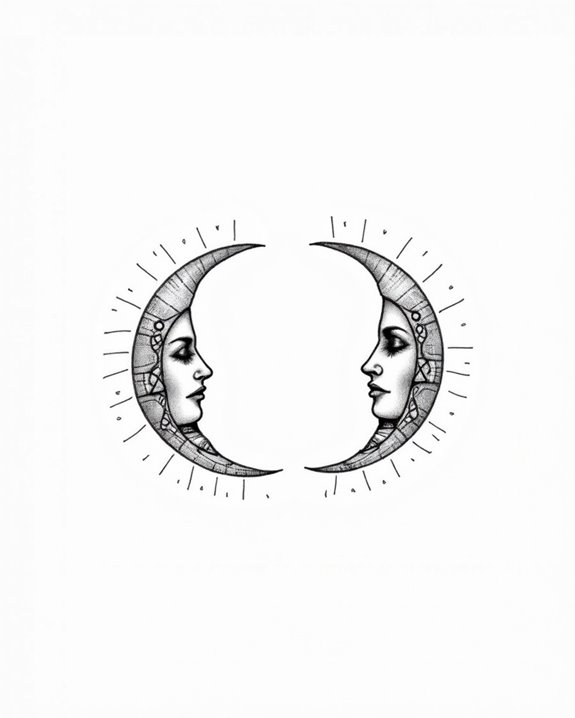 unity through lunar contrasts