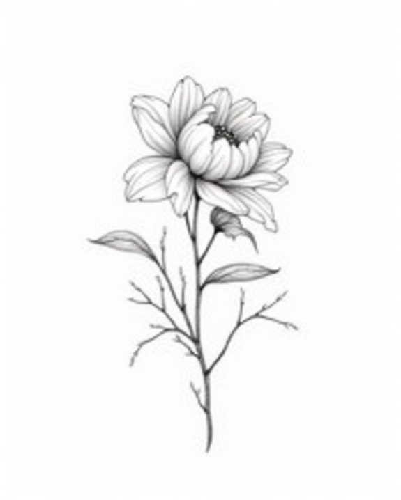 whimsical floral tattoo designs