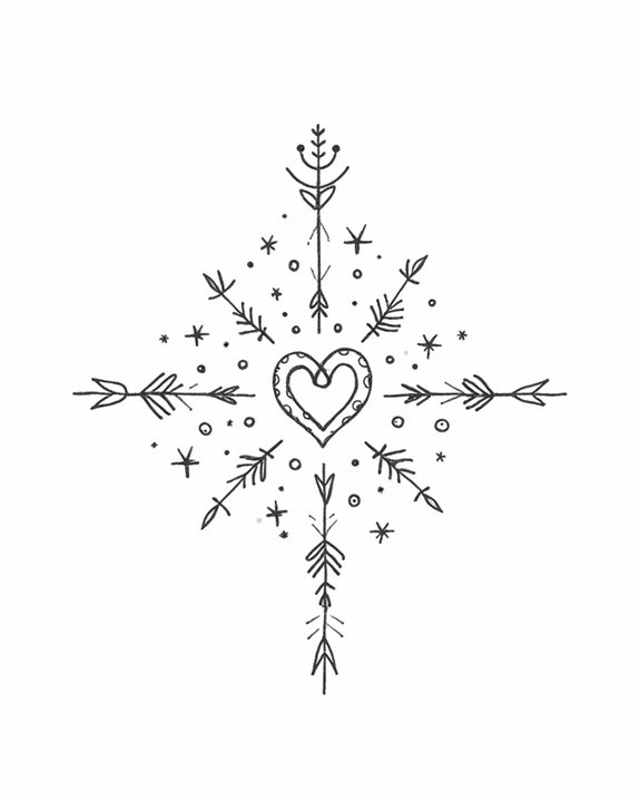 whimsical friendship symbol tattoos