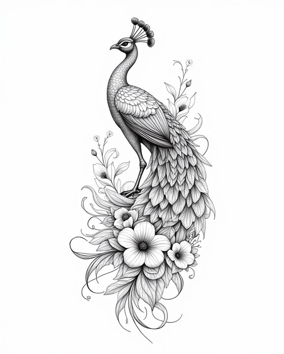 whimsical illustrative portrait tattoos
