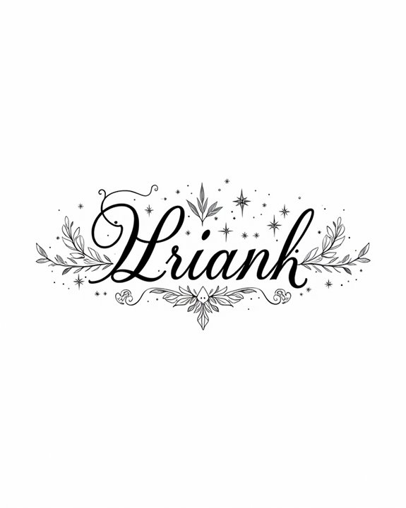 whimsical personalized script tattoos