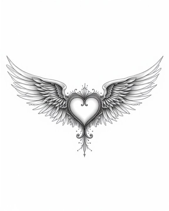 winged heart tattoo symbolism