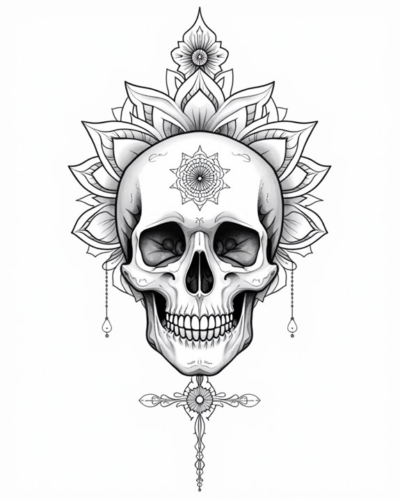 zen skulls symbolize tranquility