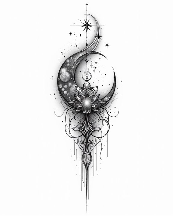 abstract ink splatter tattoos